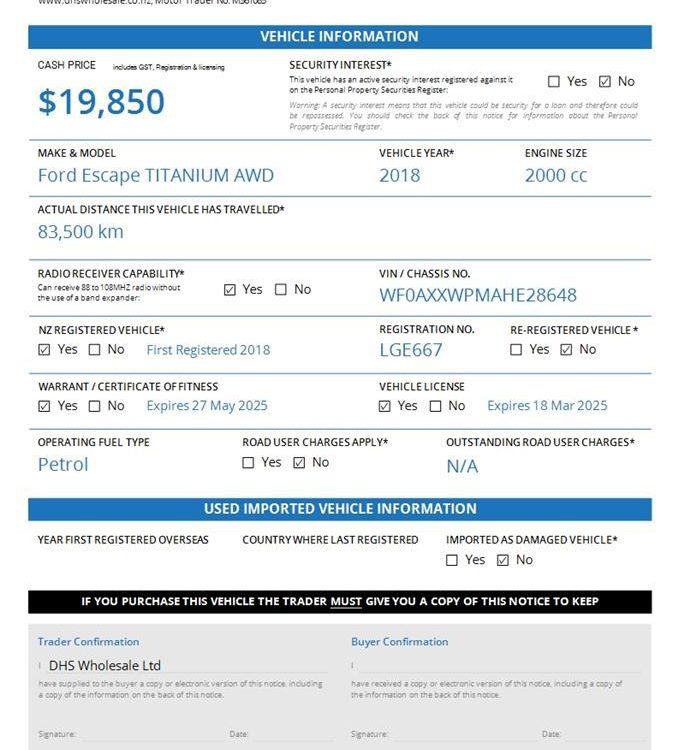 Car Finance 2018 Ford Escape-1879402